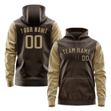 Custom Brown Light Khaki Hoodie
