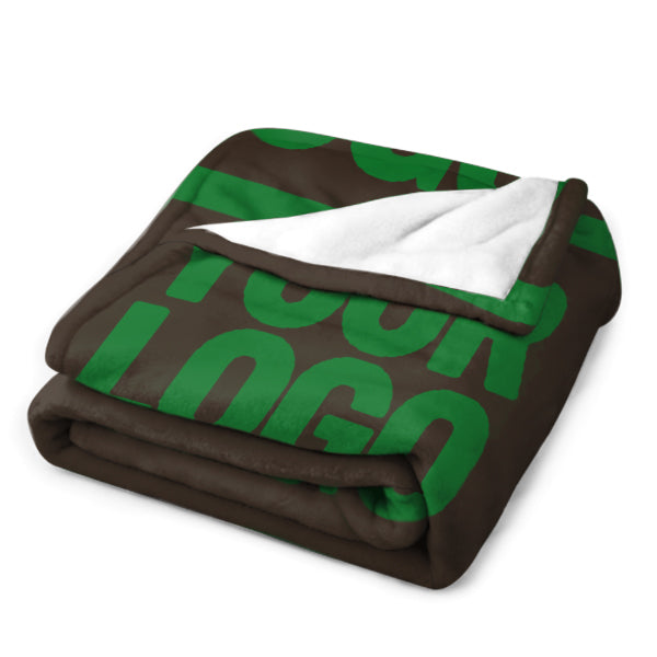 Custom Brown Emerald Green Blanket