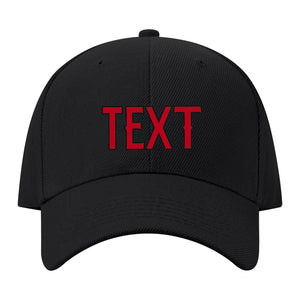 Custom Black Crimson Red Hat 01B21714