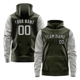 Custom Olive Gray Hoodie
