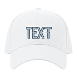 Custom White Dark Grey Hat