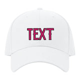 Custom White Light Pink Hat
