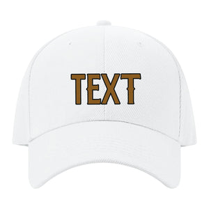 Custom White Dark Green Hat 02B21722