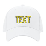 Custom White Light Coral Red Hat
