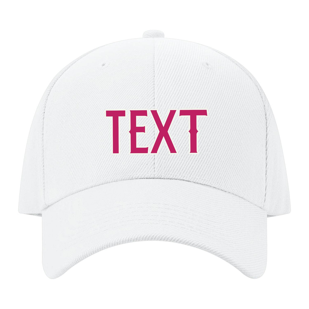 Custom White Light Pink Hat 02B21813