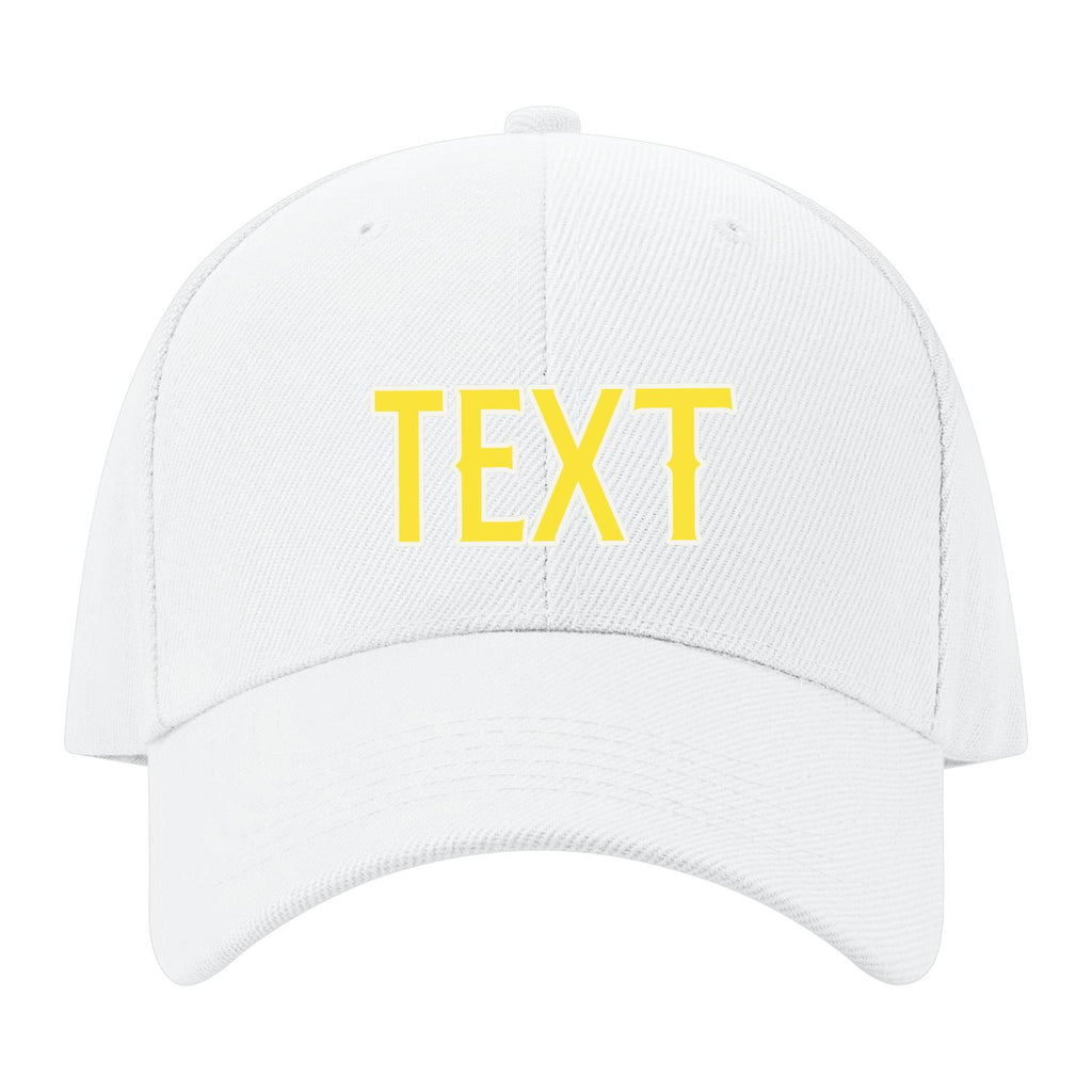 Custom White Light Coral Red Hat 02B21826