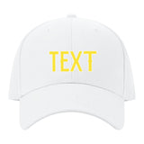 Custom White Light Coral Red Hat