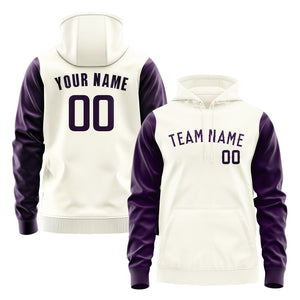 Custom Cream Purple Hoodie 0303070703B31807