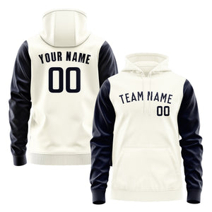 Custom Cream Navy Hoodie 0303111103B31811