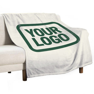 Custom Beige Moss Green Blanket