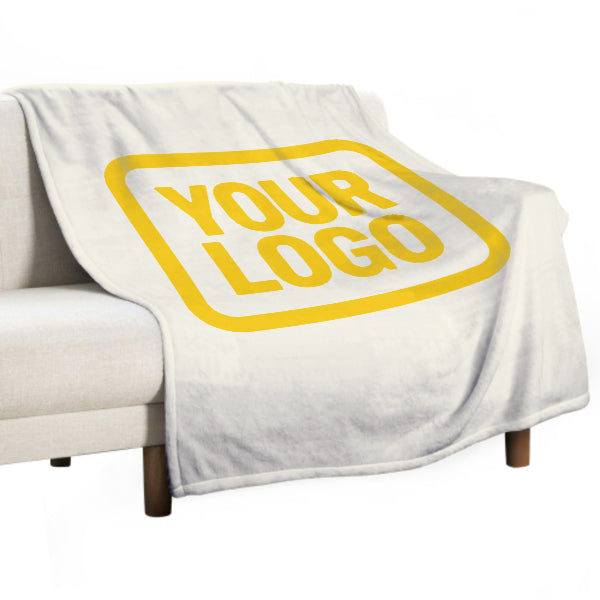 Custom Beige Gold Blanket