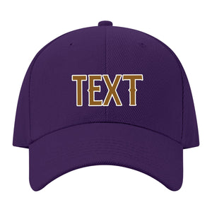 Custom Light Purple Dark Green Hat 03B21822