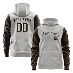 Custom Gray Brown Hoodie 0404010104B31801