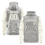 Custom Gray Cream Hoodie