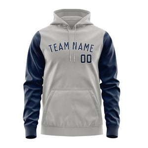 Custom Gray Blue Hoodie 0404101004B31810