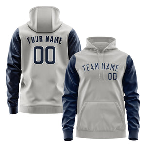 Custom Gray Blue Hoodie 0404101004B31810