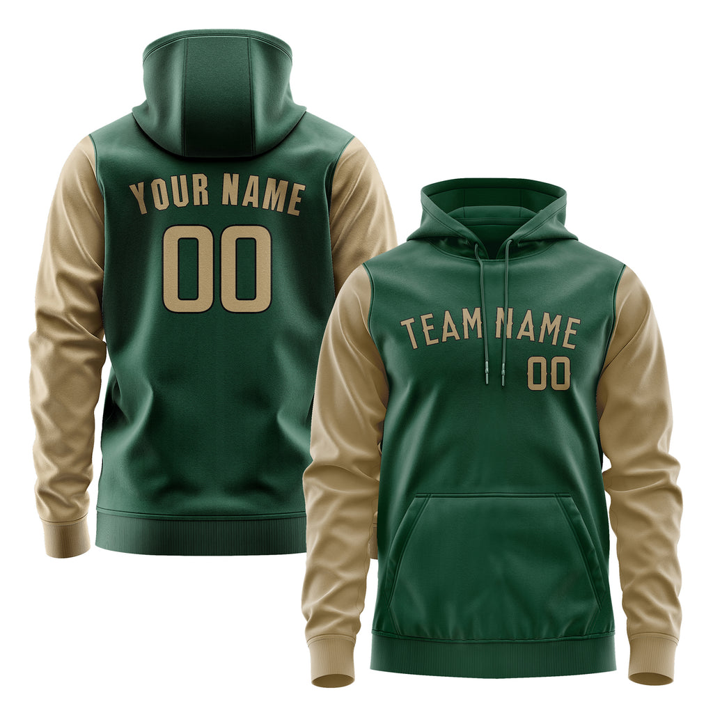 Custom Green Light Khaki Hoodie 0505252505B31725