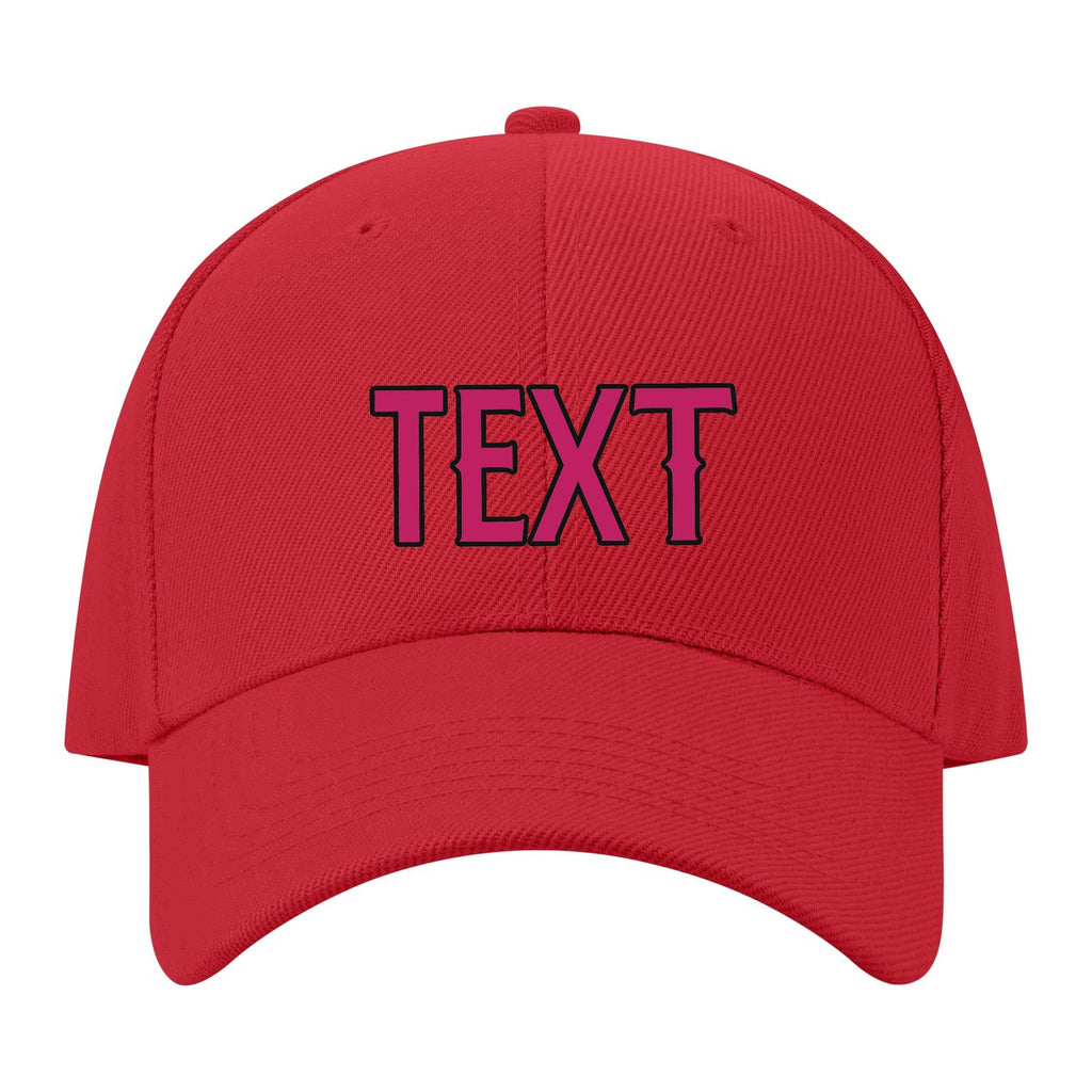 Custom Red Light Pink Hat 06B21713