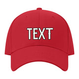 Custom Red Pale Ice Blue Hat