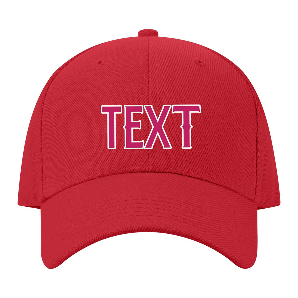 Custom Red Light Pink Hat 06B21813