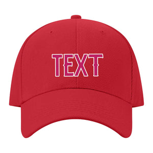Custom Red Light Pink Hat 06B21813