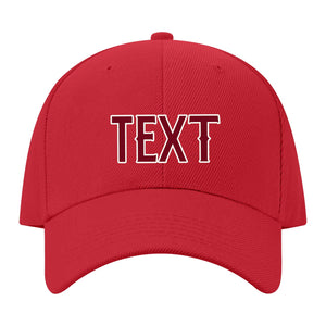 Custom Red Khaki Hat 06B21815