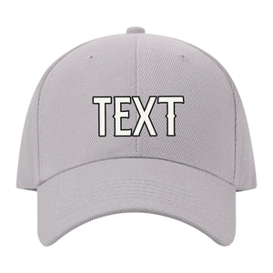 Custom Gray Pale Ice Blue Hat 07B21718
