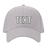 Custom Gray Pale Ice Blue Hat