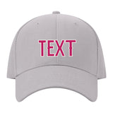 Custom Gray Light Pink Hat 07B21813