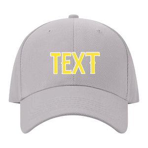 Custom Gray Light Coral Red Hat 07B21826