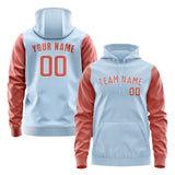 Custom Light Blue Copper Rose Hoodie