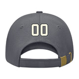 Custom Dark Grey Light Purple Hat 08B21703
