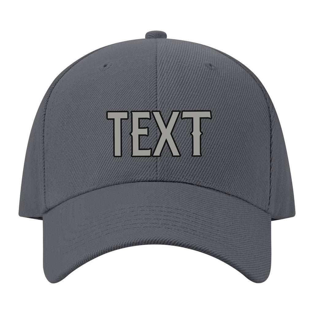 Custom Dark Grey Light Green Hat 08B21704