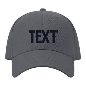 Custom Dark Grey Pale Peach Hat 08B21711