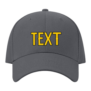 Custom Dark Grey Peach Powder Hat 08B21730