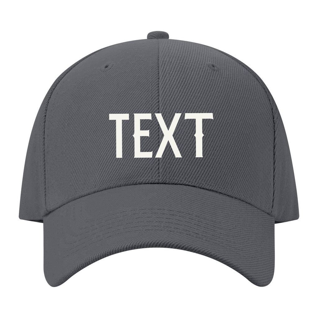 Custom Dark Grey Pale Ice Blue Hat 08B21818