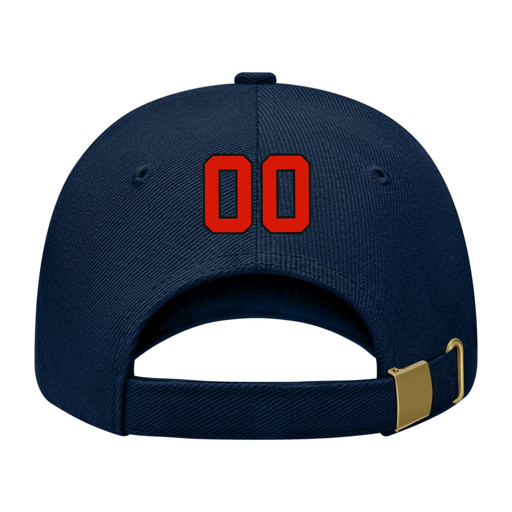 Custom Navy Lavender Gray Hat 09B21712