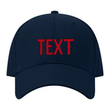 Custom Navy Crimson Red Hat