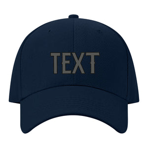 Custom Navy Orange Hat 09B21720