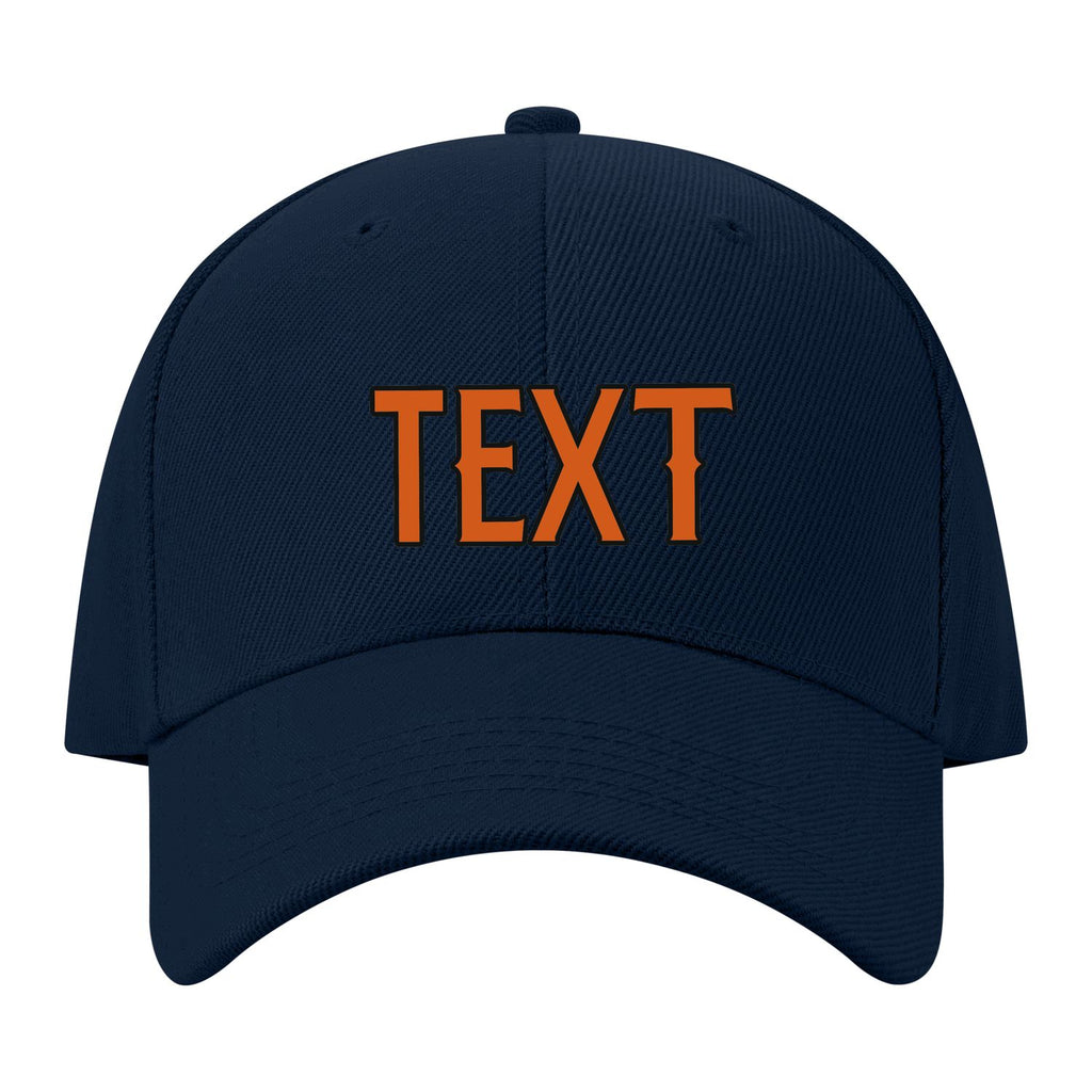 Custom Navy Blue Green Hat 09B21728