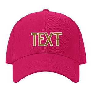 Custom Pink Dark Green Hat 10B21822