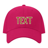 Custom Pink Dark Green Hat