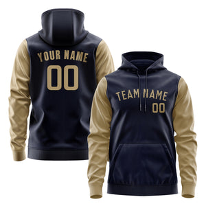 Custom Navy Light Khaki Hoodie 1111252511B31725