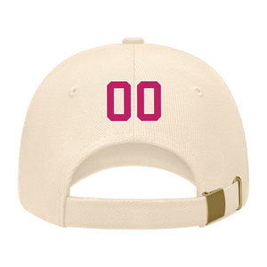 Custom Pale Peach Light Pink Hat 11B21813