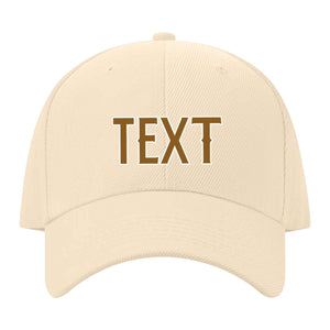 Custom Pale Peach Dark Green Hat 11B21822
