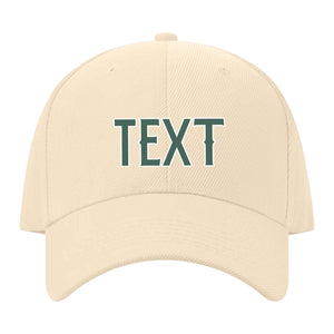Custom Pale Peach Slate Gray Hat 11B21827