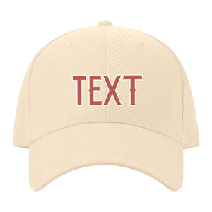 Custom Pale Peach Emerald Green Hat 11B21829