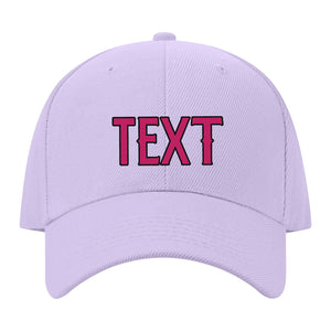 Custom Lavender Gray Light Pink Hat 12B21713