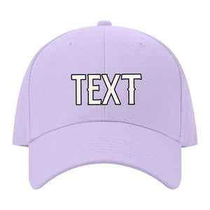 Custom Lavender Gray Pale Ice Blue Hat 12B21718
