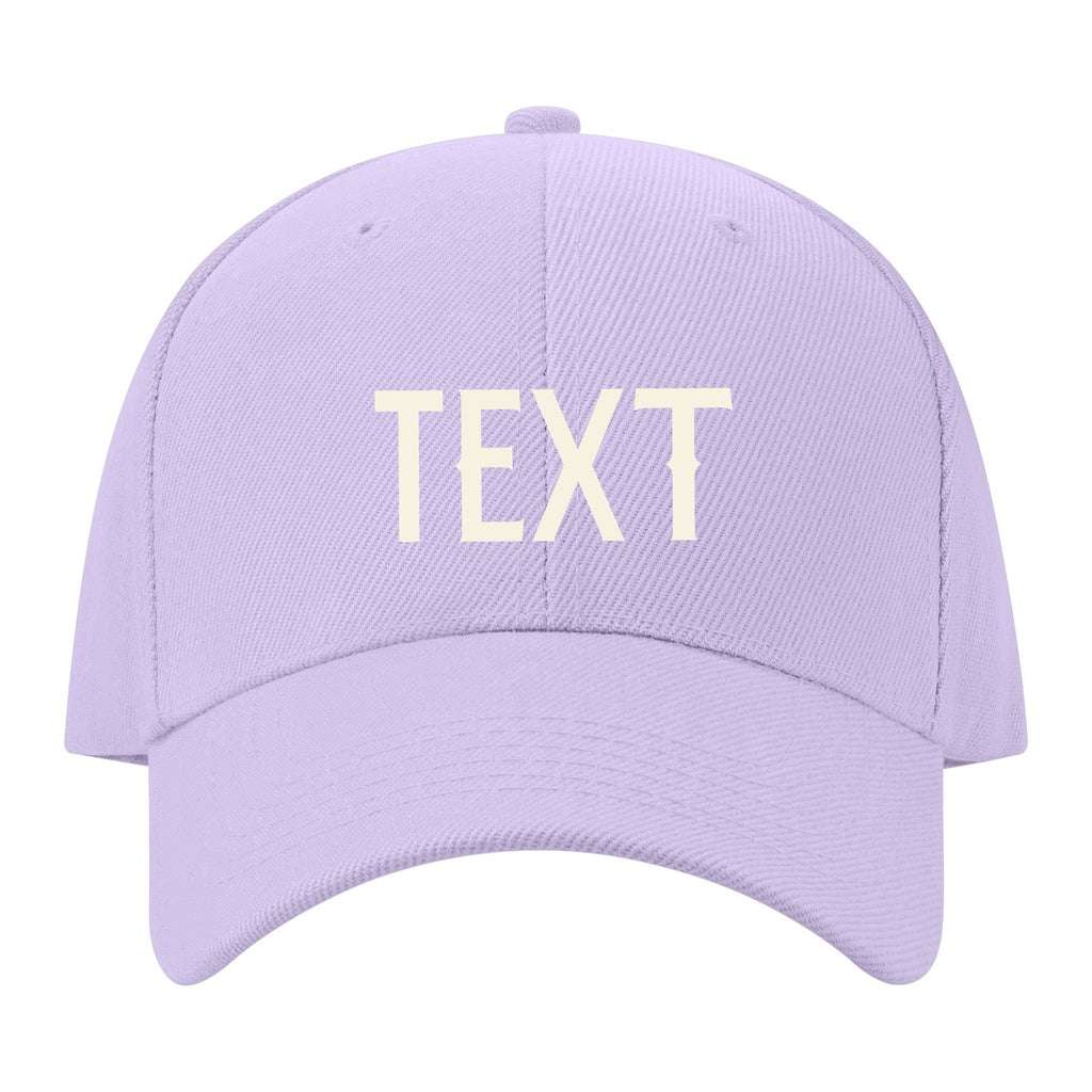 Custom Lavender Gray Light Purple Hat 12B21803